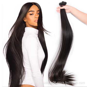 Usexy Virgin Brazilian Hair Weave Bundles Straight Natural Color 30 32 34 36 38 40 inch Human Hair Extension